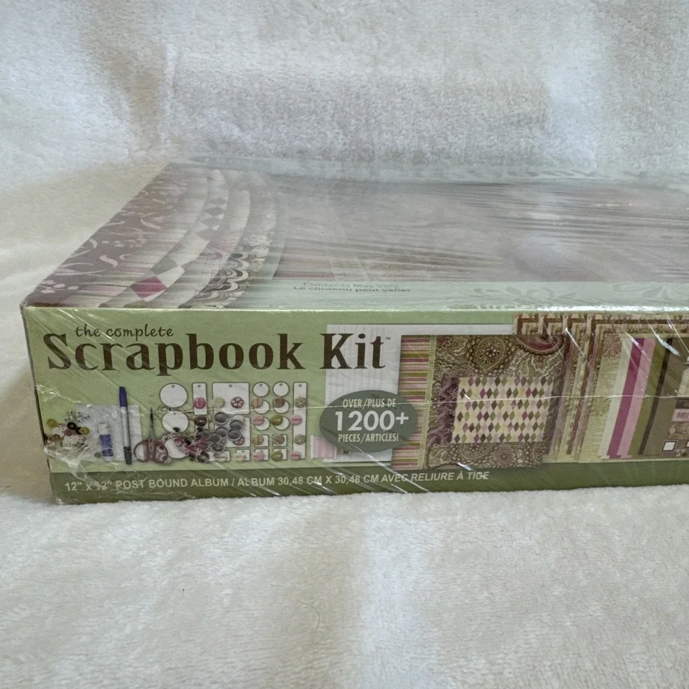 The Complete Scrapbook‎ Kit 12x12 Post Bound Album Over 1200 Pieces New